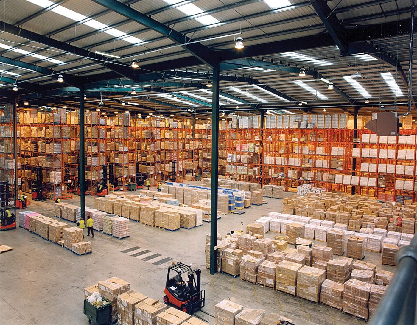 Warehouse with pallet racking